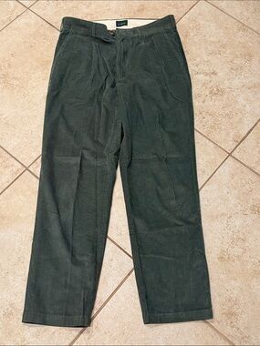 J. Crew 31 x 30 - Men's Dark Green Corduroy Pants